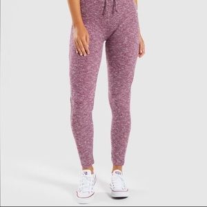 Gymshark Pink Ribbed Lounge Leggings